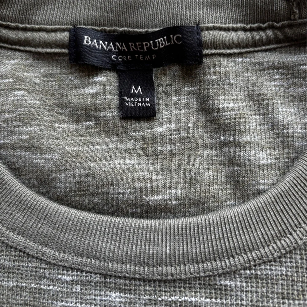 Men's Olive Green Heathered Long Sleeve